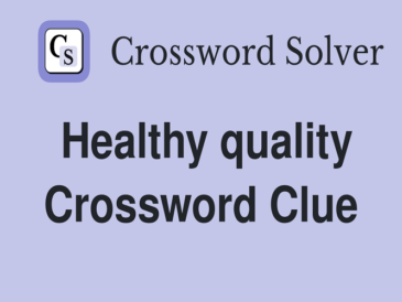 health quality crossword